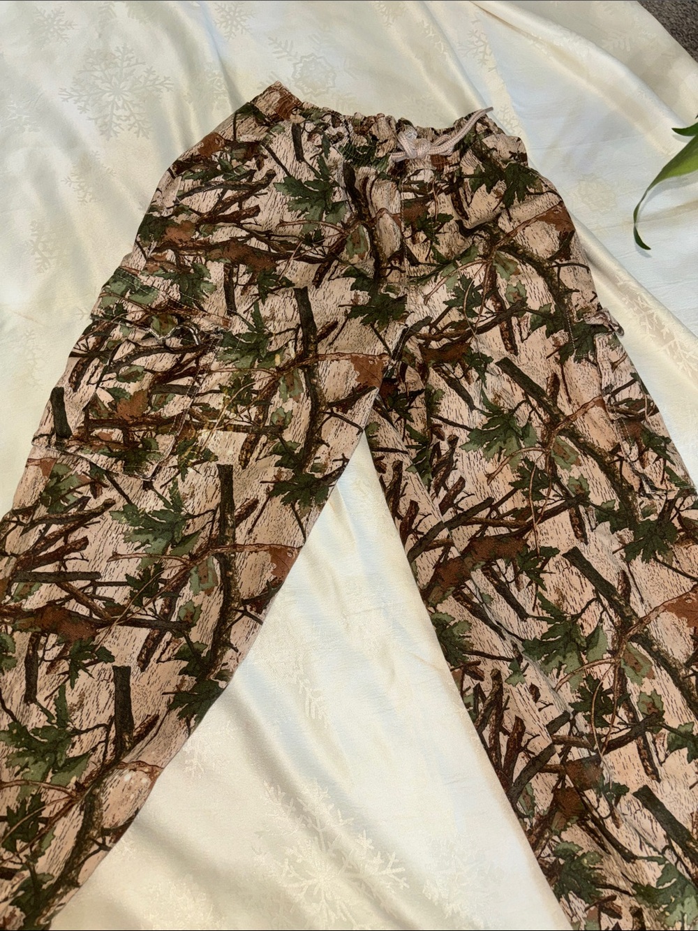 Boys Camouflage Cargo Pants - Brown/Green